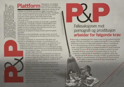 Pp Fellesaksjon Mot Pornografi Og Prostitusjon