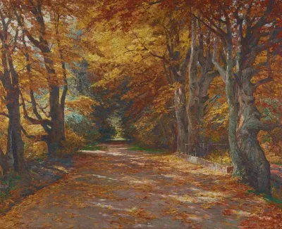 Praterallee Im Herbst Herbstliche Allee
