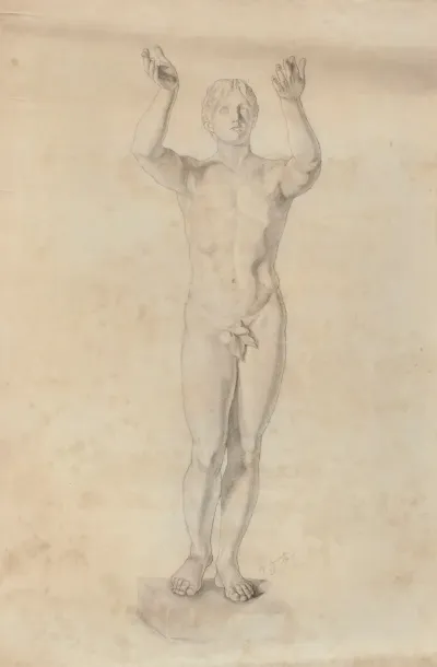 Praying Young Man Tracing From A Copy Of A Greek Sculpture From Lysippos Circle 300 Bc 2