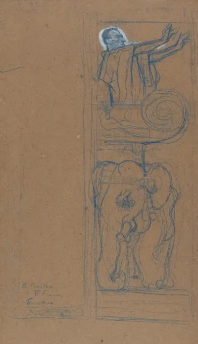 Preliminary Design For The Playbill To Le Chariot De Terre Cuite