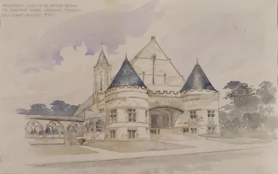 Preliminary Study For An Armory Building For Shattuck School Faribault Minnesota