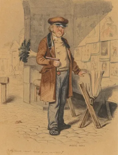 Prenthandelaar After Karl Girardet