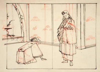 Preparatory Drawing For An Illustration Of The Book Mirror Of Famous Japanese Generals