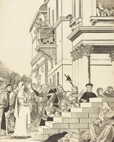 Presentation Of The Virgin In The Temple Center Plate