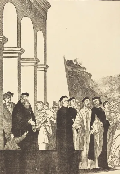 Presentation Of The Virgin In The Temple Left Plate