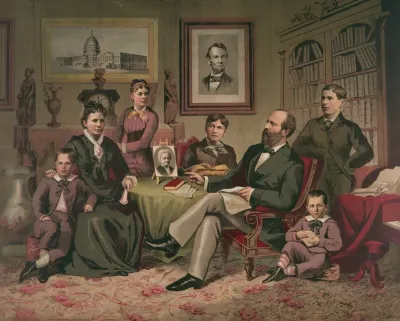 President Garfield And Family