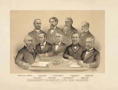President Harrison And His Cabinet 2