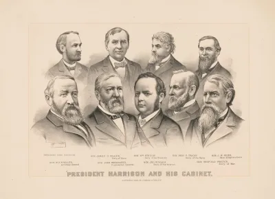President Harrison And His Cabinet