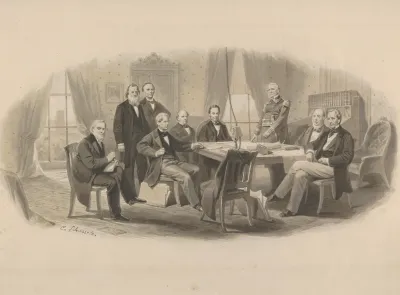 President Lincoln And His Cabinet