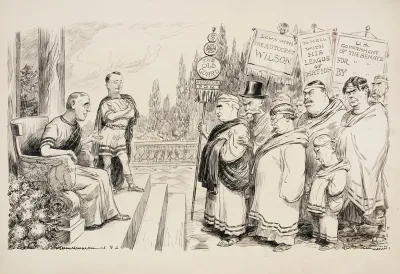 President Woodrow Wilson As A Roman Leader