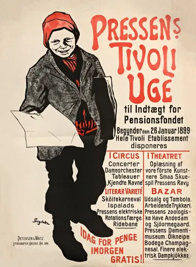 Pressens Tivoli Uge Til Indtaegt For Pensionsfondet Begynder Den 26 Januar 1899 Hele Tivoli Etablissement Disponeres