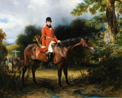 Presumed Portrait Of Future Comte De Plaisance