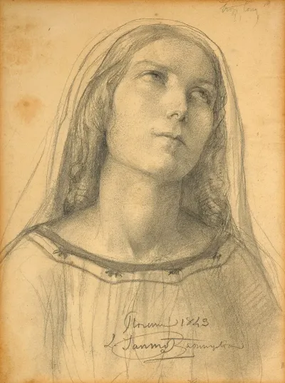 Presumed Study For Lassomption De La Vierge