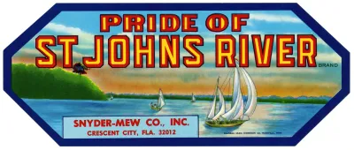 Pride Of St Johns River Brand Produce Label