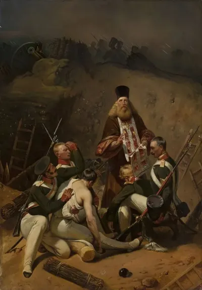 Priest Blessing Soldiers