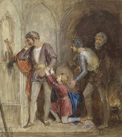 Prince Arthur Pleading With Hubert King John Act Iv Sc 1