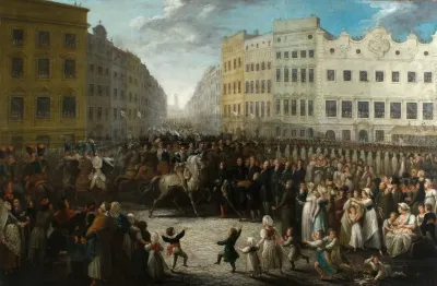 Prince Joseph Poniatowski Entering Krakow On 15 July 1809