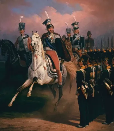 Prince Jozef Poniatowski Before The Front Of Grenadiers