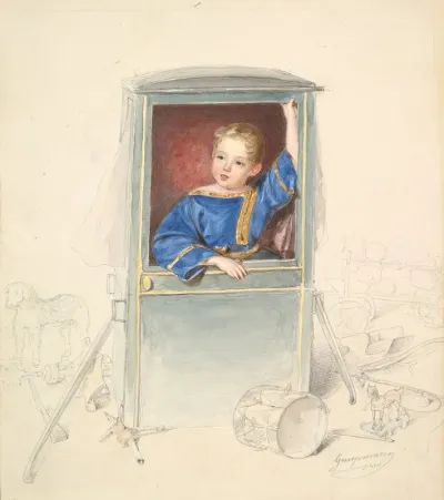 Prince Paul Clemens Von Metternich As A Child Surrounded By Toys