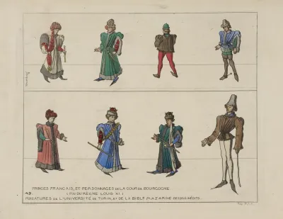 Princes Francais Et Personages De La Cour De Bourgogne Fin Du Regne Louis Xi