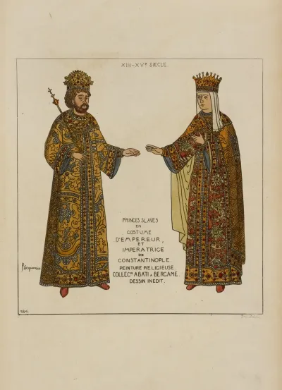 Princes Slaves En Costume Dempereur Et Imperatrice De Constantinople