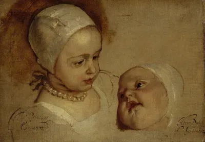 Princess Elizabeth And Princess Anne Daughters Of Charles I