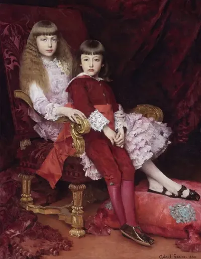 Princess Marguerite Dorleans 1869 1940 And Prince Jean Dorleans 1874 1940