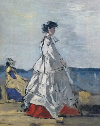 Princess Pauline Metternich On The Beach
