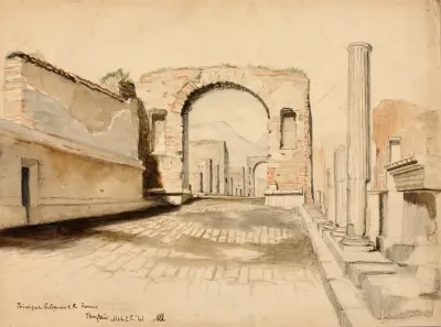 Principal Entrance To The Forum Pompeii