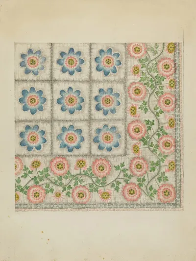 Printed Coverlet