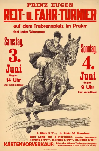 Prinz Eugen Reit Und Fahrturnier Auf Dem Trabrennplatz Im Prater