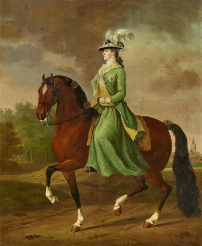 Prinzessin Friederike Sophie Wilhelmine Von Preusen Zu Pferd