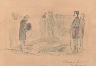 Private Xavier Blodiers Funeral Camp Nevin Kentuck