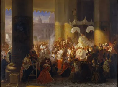 Procession At The Feast Of Corpus Christi In Rome 2