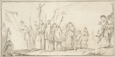Procession Of Monks And Flagellants