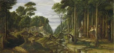 Procession Of Pilgrims In The Forest 2