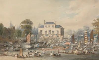 Procession Of Watermen And Lightermen At Southwark