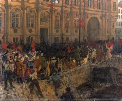 Proclamation De La Republique Le 24 Fevrier 1848