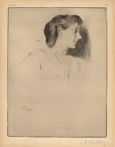 Profile Head Of A Woman