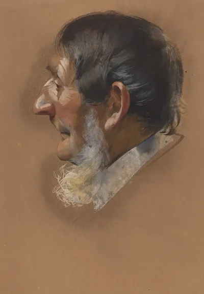 Profile Of A Man With Sidewhiskers