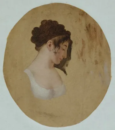 Profile Of A Young Womans Head