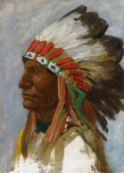 Profile Of An Indian Chief