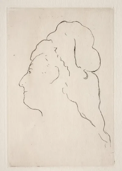 Profile Of Eva Gonzales Turned To The Left 2