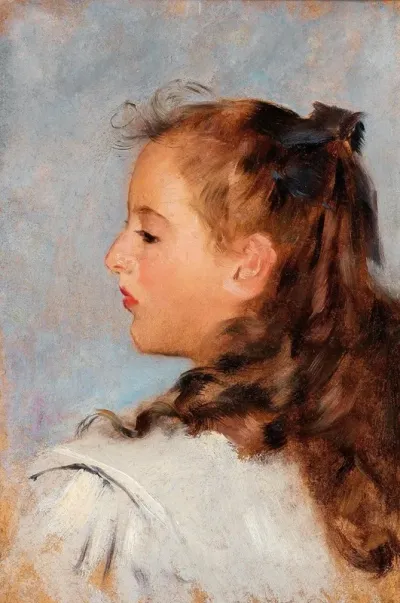 Profile Portrait Of A Girl