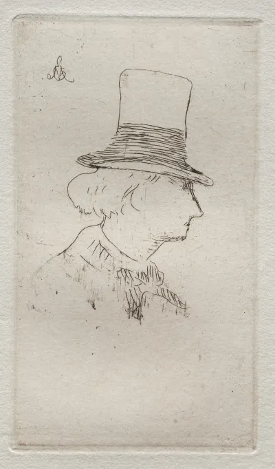 Profile Portrait Of Charles Baudelaire