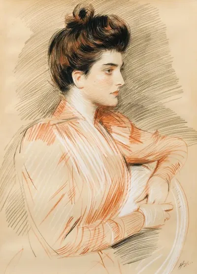 Profile Portrait Of Elisabeth Van Biema