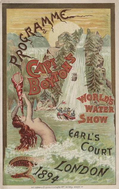 Programme Capt Boytons Worlds Water Show Earls Court London 1894