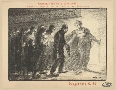 Programme Grande Fete De Bienfaisance Organisee Au Benefice De Loeuvre Du Vestiaire Du Xviiie Arrondissement