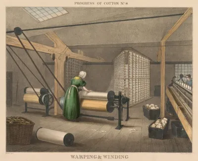 Progress Of Cotton 8 Warping Winding