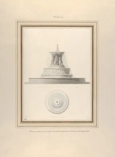 Project For A Fountain For La Place Louis Xv